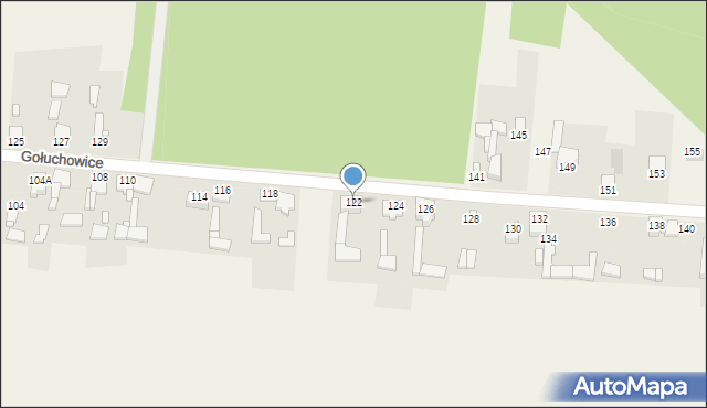 Gołuchowice, Gołuchowice, 122, mapa Gołuchowice