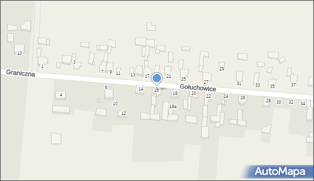Gołuchowice, Gołuchowice, 16, mapa Gołuchowice