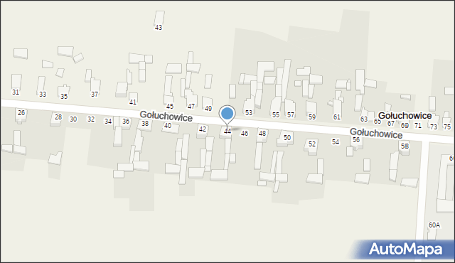 Gołuchowice, Gołuchowice, 44, mapa Gołuchowice