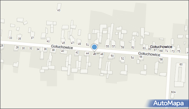 Gołuchowice, Gołuchowice, 46, mapa Gołuchowice