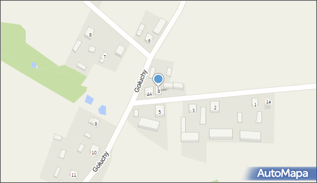 Gołuchy, Gołuchy, 4, mapa Gołuchy