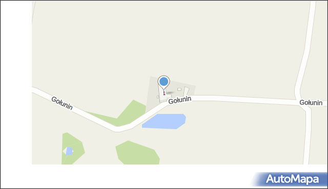 Gołunin, Gołunin, 1, mapa Gołunin