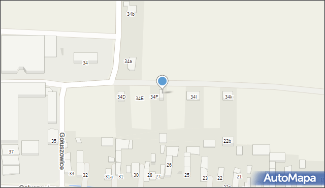 Gołuszowice, Gołuszowice, 34G, mapa Gołuszowice