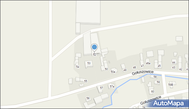 Gołuszowice, Gołuszowice, 52, mapa Gołuszowice