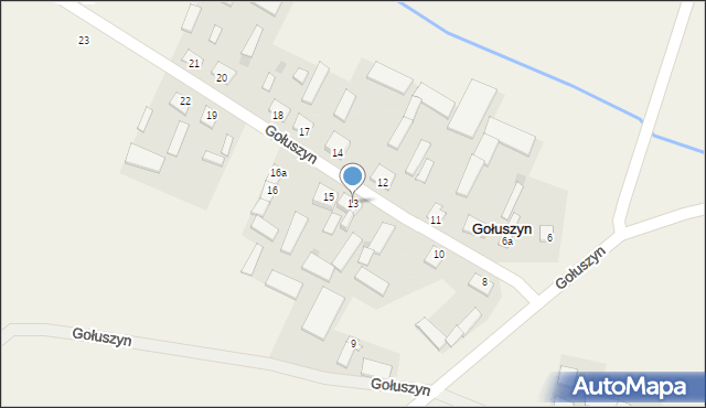 Gołuszyn, Gołuszyn, 13, mapa Gołuszyn