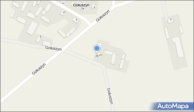 Gołuszyn, Gołuszyn, 29, mapa Gołuszyn