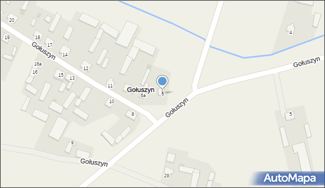 Gołuszyn, Gołuszyn, 6, mapa Gołuszyn