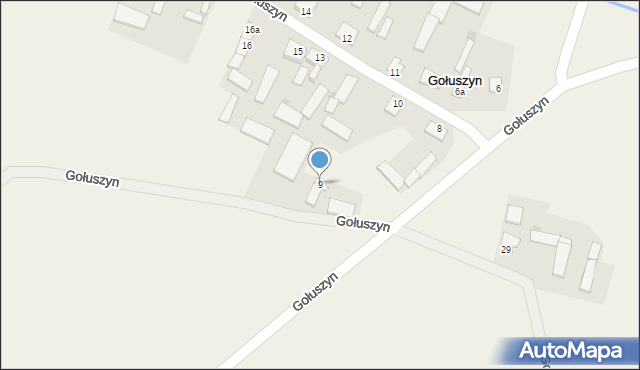 Gołuszyn, Gołuszyn, 9, mapa Gołuszyn