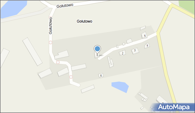 Gołutowo, Gołutowo, 1a, mapa Gołutowo