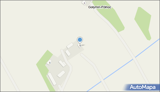Gołymin-Północ, Gołymin-Północ, 5, mapa Gołymin-Północ