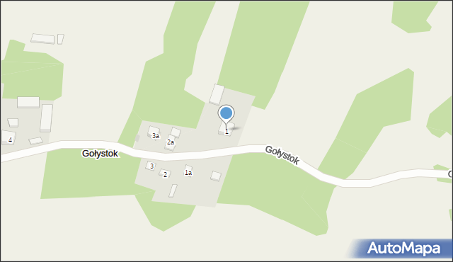 Gołystok, Gołystok, 1, mapa Gołystok