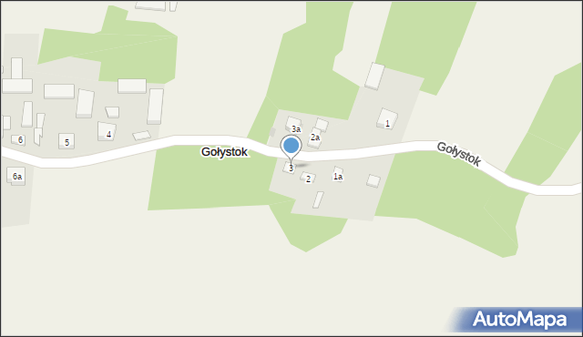 Gołystok, Gołystok, 3, mapa Gołystok
