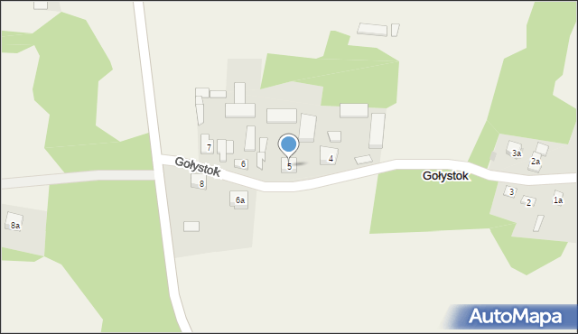 Gołystok, Gołystok, 5, mapa Gołystok