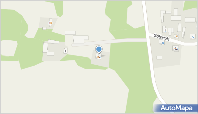 Gołystok, Gołystok, 8a, mapa Gołystok