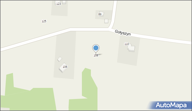Gołyszyn, Gołyszyn, 108, mapa Gołyszyn