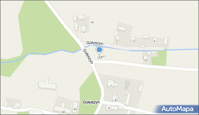 Gołyszyn, Gołyszyn, 11A, mapa Gołyszyn