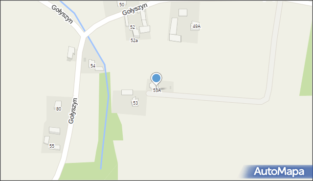 Gołyszyn, Gołyszyn, 53A, mapa Gołyszyn