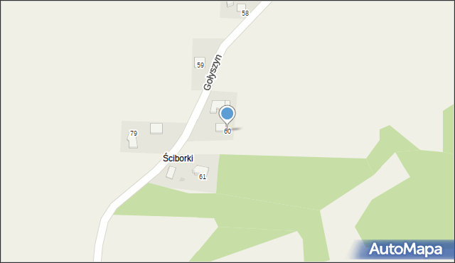 Gołyszyn, Gołyszyn, 60, mapa Gołyszyn