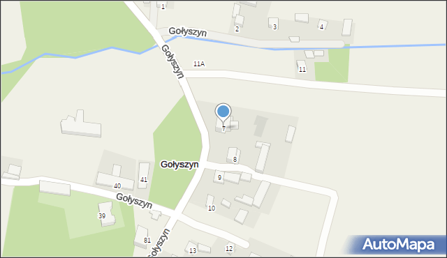Gołyszyn, Gołyszyn, 7, mapa Gołyszyn