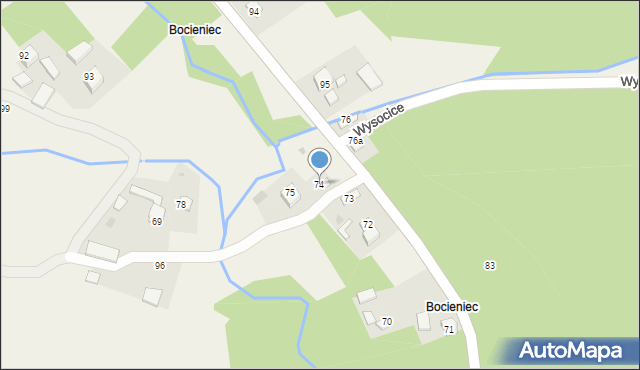 Gołyszyn, Gołyszyn, 74, mapa Gołyszyn