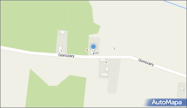 Gonczary, Gonczary, 6, mapa Gonczary