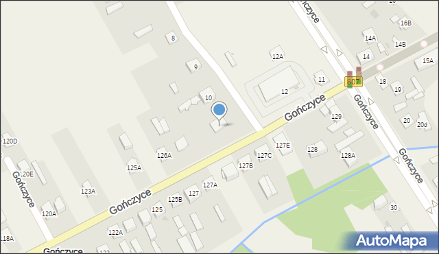Gończyce, Gończyce, 10a, mapa Gończyce