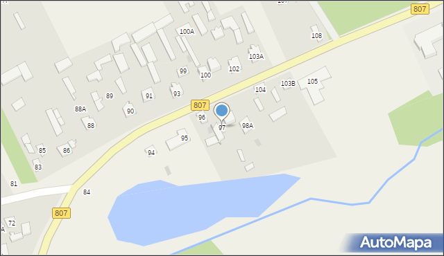 Gończyce, Gończyce, 97, mapa Gończyce
