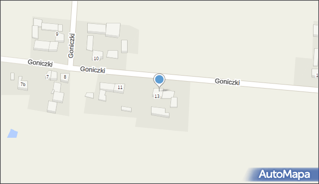 Goniczki, Goniczki, 14, mapa Goniczki