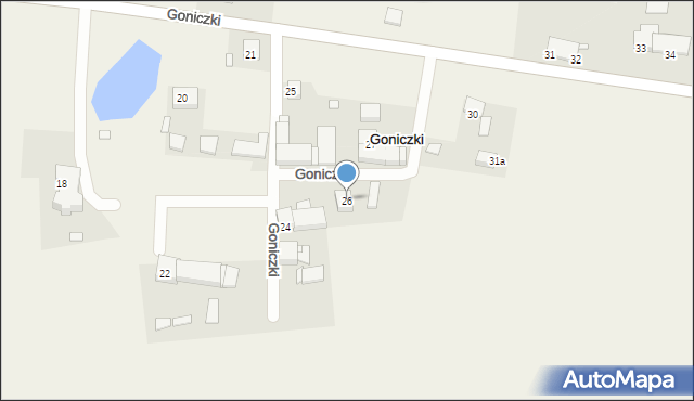 Goniczki, Goniczki, 26, mapa Goniczki