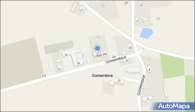 Goniembice, Goniembice, 29a, mapa Goniembice