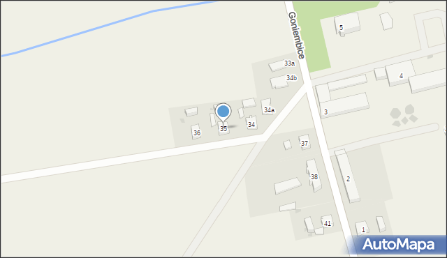 Goniembice, Goniembice, 35, mapa Goniembice