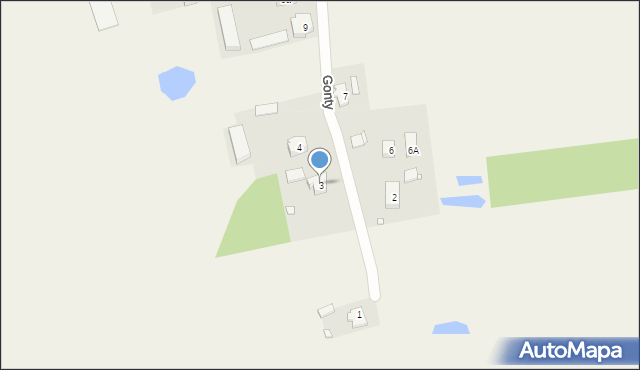 Gonty, Gonty, 3, mapa Gonty