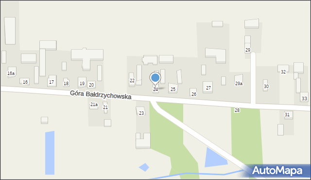Góra Bałdrzychowska, Góra Bałdrzychowska, 24, mapa Góra Bałdrzychowska