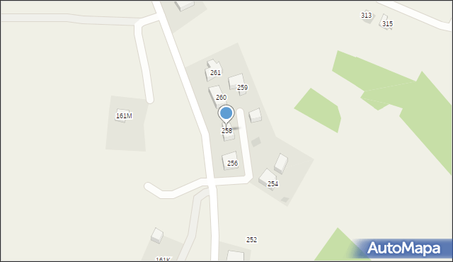 Góra Motyczna, Góra Motyczna, 258, mapa Góra Motyczna