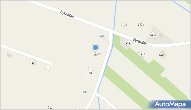 Góra Motyczna, Góra Motyczna, 302, mapa Góra Motyczna