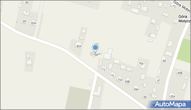 Góra Motyczna, Góra Motyczna, 72b, mapa Góra Motyczna