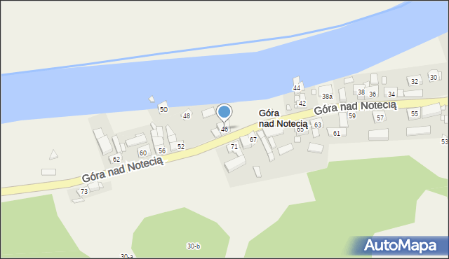 Góra nad Notecią, Góra nad Notecią, 46, mapa Góra nad Notecią