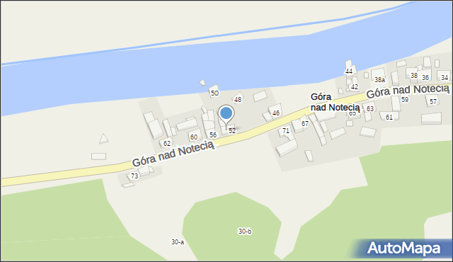 Góra nad Notecią, Góra nad Notecią, 54, mapa Góra nad Notecią