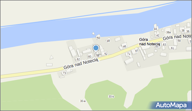 Góra nad Notecią, Góra nad Notecią, 58, mapa Góra nad Notecią