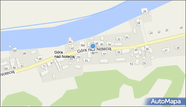 Góra nad Notecią, Góra nad Notecią, 59, mapa Góra nad Notecią