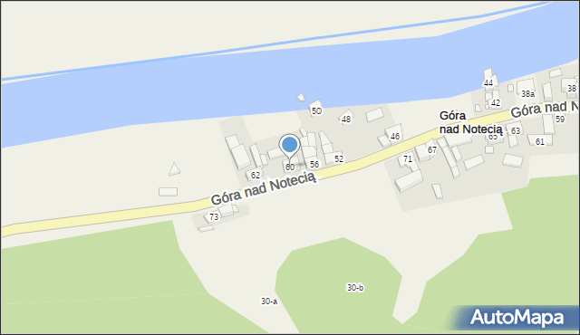 Góra nad Notecią, Góra nad Notecią, 60, mapa Góra nad Notecią