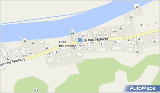 Góra nad Notecią, Góra nad Notecią, 63, mapa Góra nad Notecią