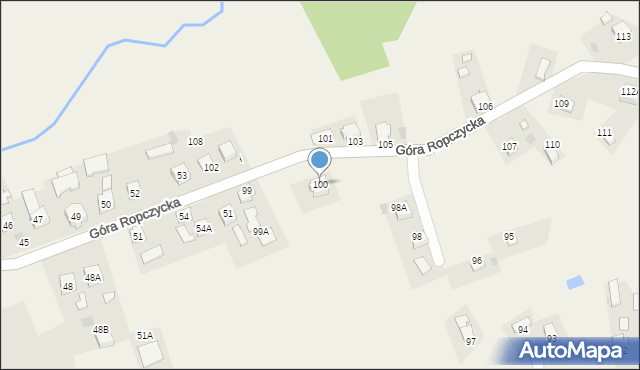 Góra Ropczycka, Góra Ropczycka, 100, mapa Góra Ropczycka