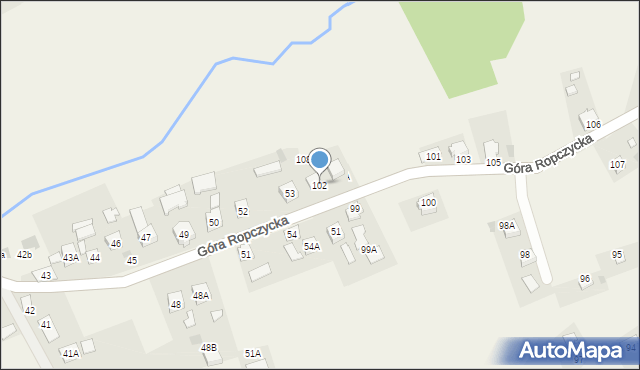 Góra Ropczycka, Góra Ropczycka, 102, mapa Góra Ropczycka