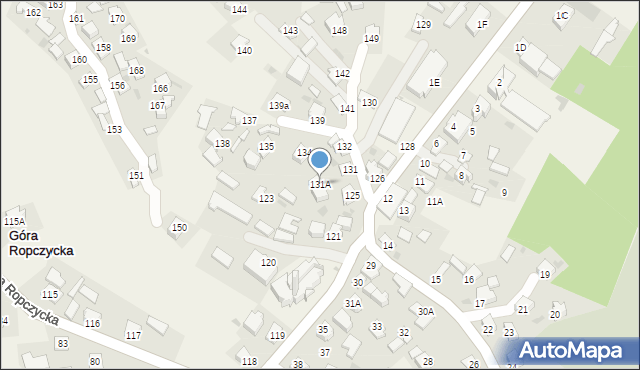 Góra Ropczycka, Góra Ropczycka, 131A, mapa Góra Ropczycka