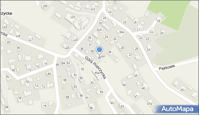 Góra Ropczycka, Góra Ropczycka, 40, mapa Góra Ropczycka