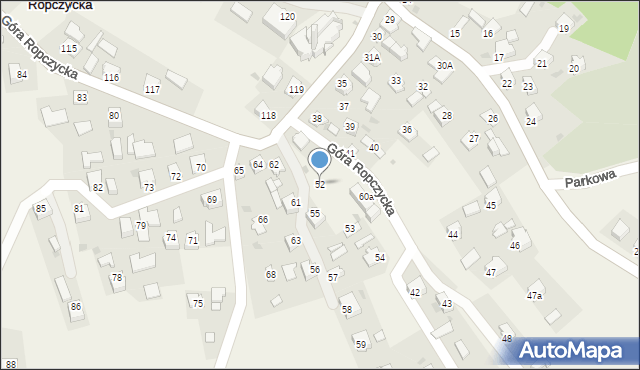 Góra Ropczycka, Góra Ropczycka, 52, mapa Góra Ropczycka