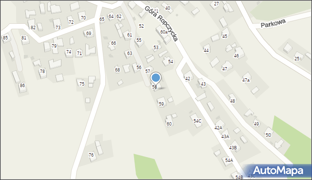 Góra Ropczycka, Góra Ropczycka, 58a, mapa Góra Ropczycka
