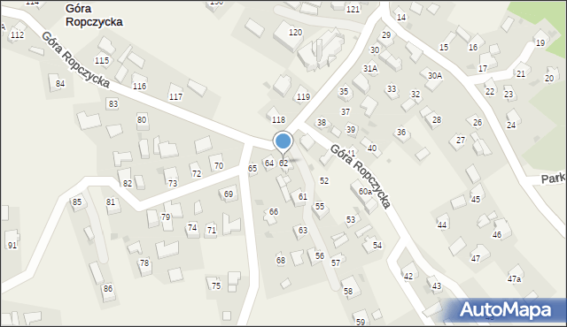 Góra Ropczycka, Góra Ropczycka, 62, mapa Góra Ropczycka