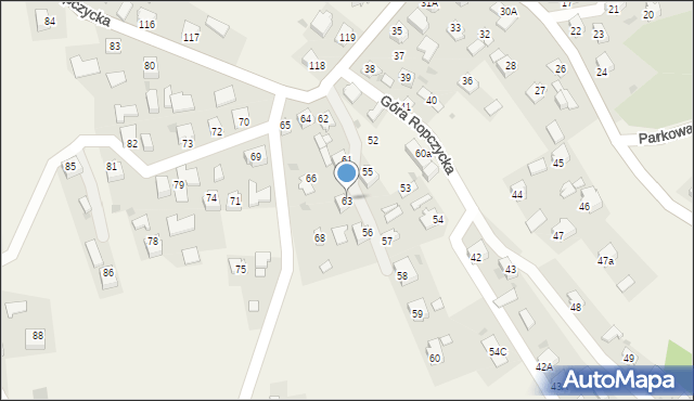 Góra Ropczycka, Góra Ropczycka, 63, mapa Góra Ropczycka